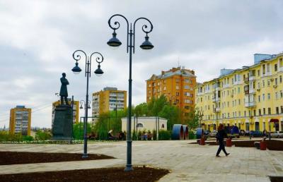 В областной столице завершено благоустройство сквера Орловских литераторов